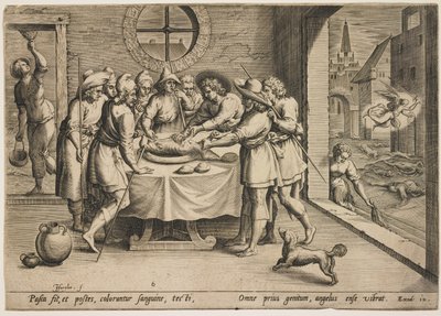 Passover (Exodus 12) by Jean or Johann Sadeler